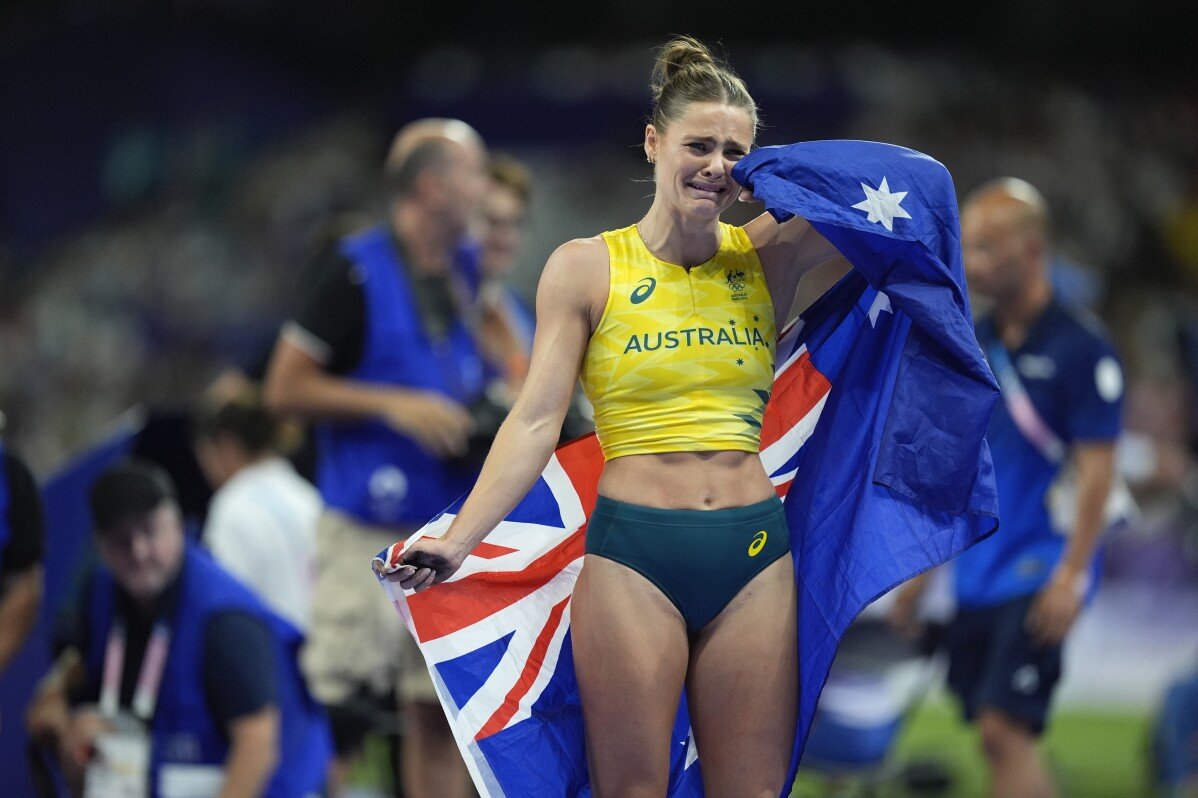 Ein guter Tag, Kumpel: Kennedy gewinnt Stabhochsprung bei den Pariser Spielen für Australiens rekordverdächtige 18. olympische Goldmedaille